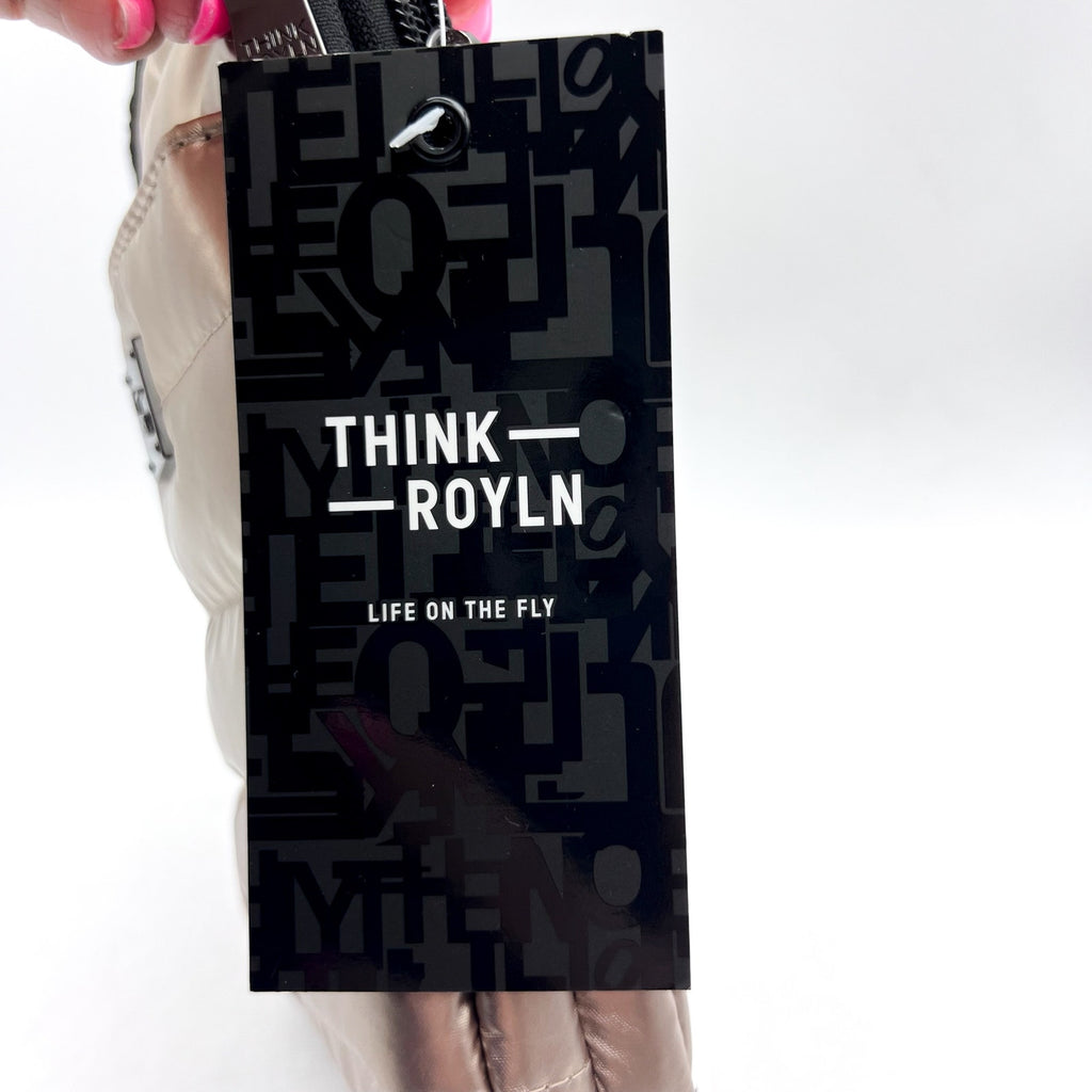 THINK ROYLN Women's Buzz Me Mini Crossbody Bag Pearl Cashmere Black NWT