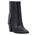 Vince Camuto Womens Alolison Foldover Mid-Calf Boots 5.5 M Black Leather NWOB