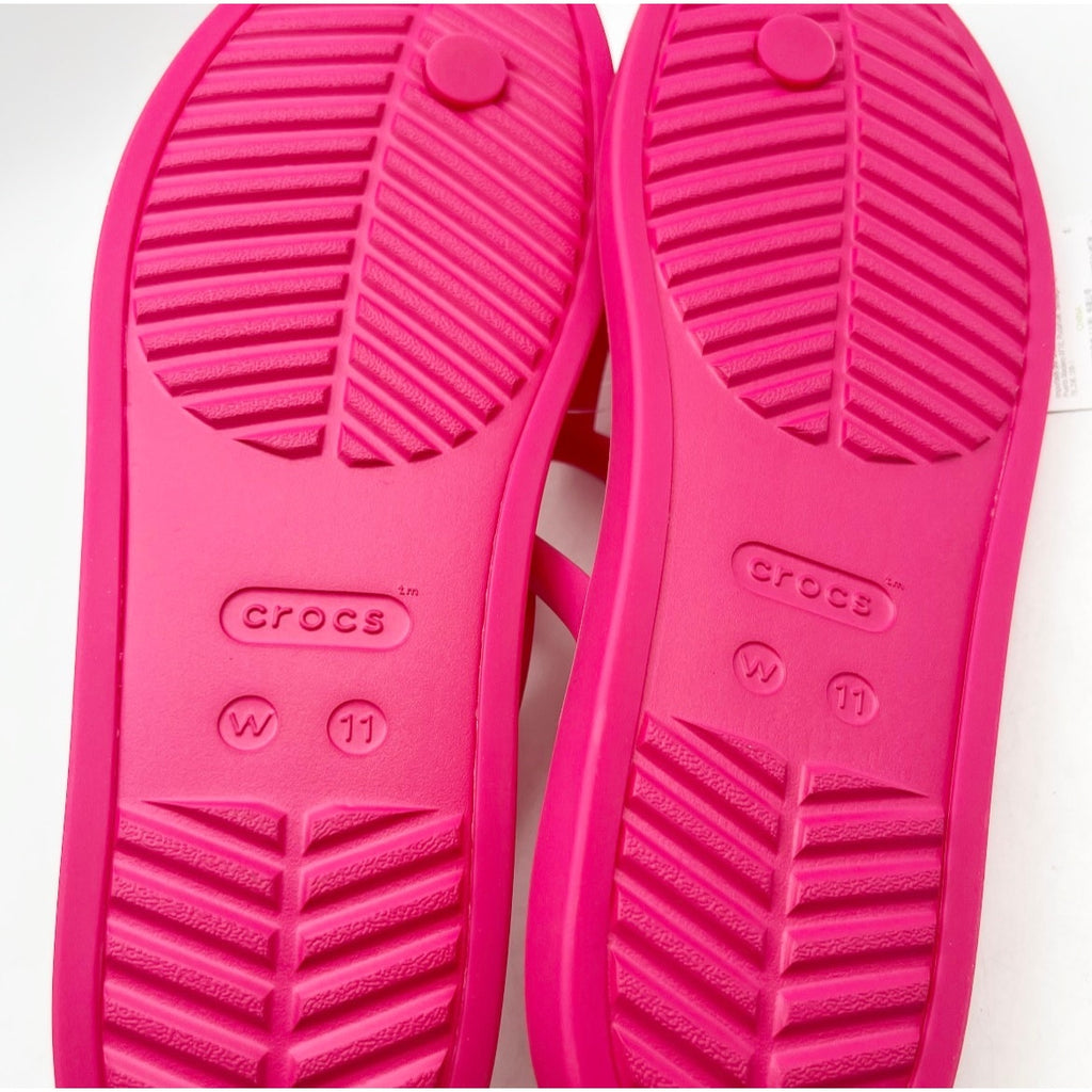 Crocs Women's Miami Thong Sandal Size 11 Dragon Fruit Pink Flip Flop NWT