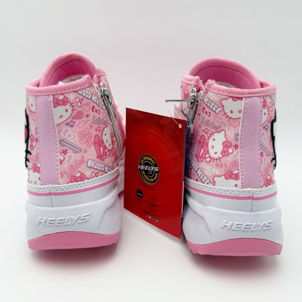 Heelys Girls Veloz Chi Hello Kitty Sneakers US 3 EU 34 Pink Canvas NIB