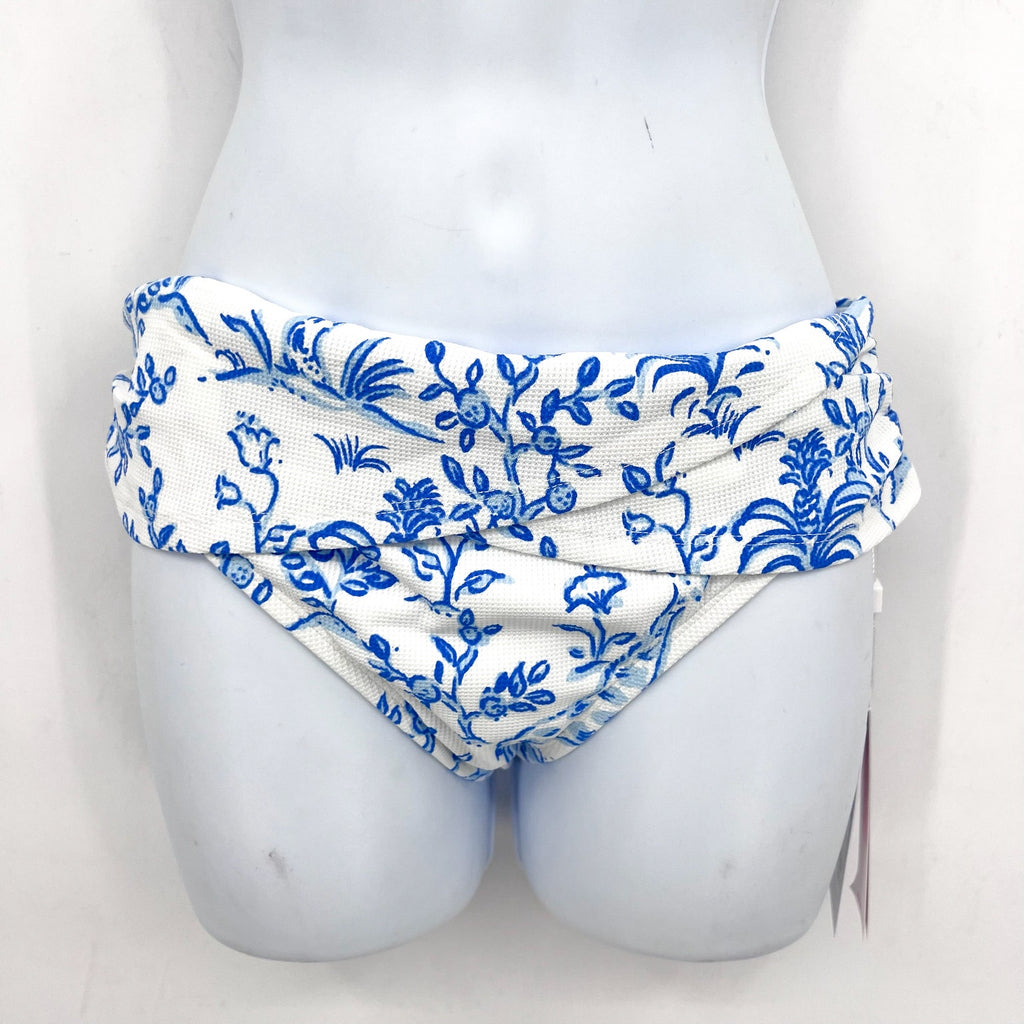 LILLY PULITZER Lagoon Hipster Biknini Bottom US 4 Resort White Tall Tales NWT