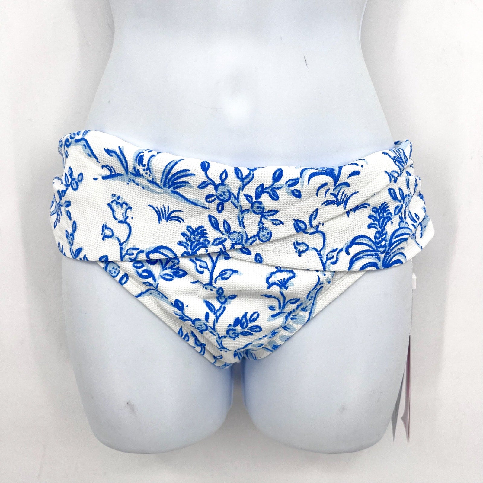 LILLY PULITZER Lagoon Hipster Biknini Bottom US 4 Resort White Tall Tales NWT