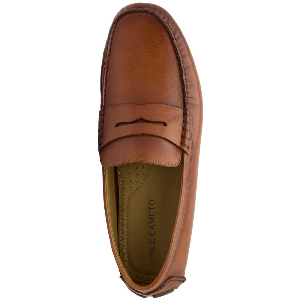 Vince Camuto Mens Vitzroy Driver Loafers Size 9.5 EU 42.5 Brown Tan Leather NIB