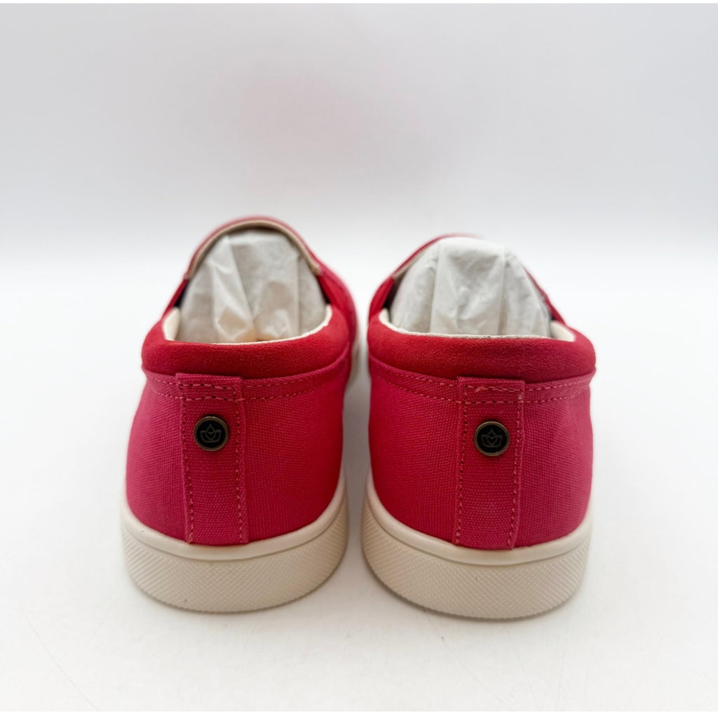 Spenco Women's Waterfront Canvas Slip On Sneaker Size 7 Red Pink Bittersweet NIB