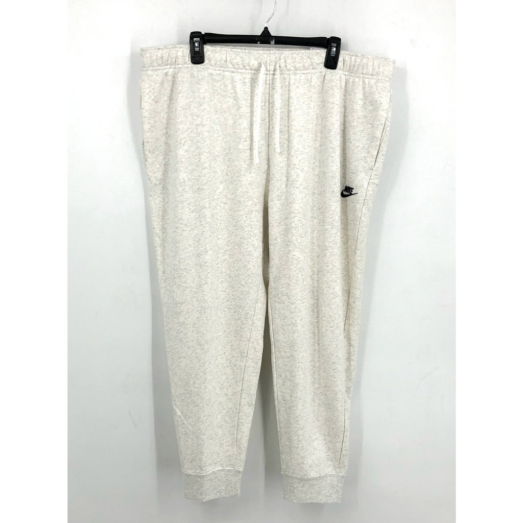 NIKE Womens Sportswear Club Fleece Joggers 1X Light Grey Mid-Rise Sweatpants NWT