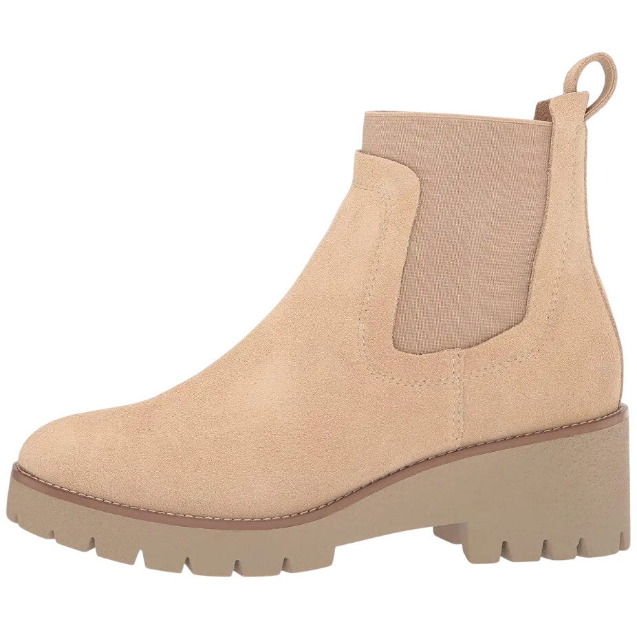 Blondo Womens Dyme Ankle Boots US 10 M Beige Sand Suede Waterproof NWOB