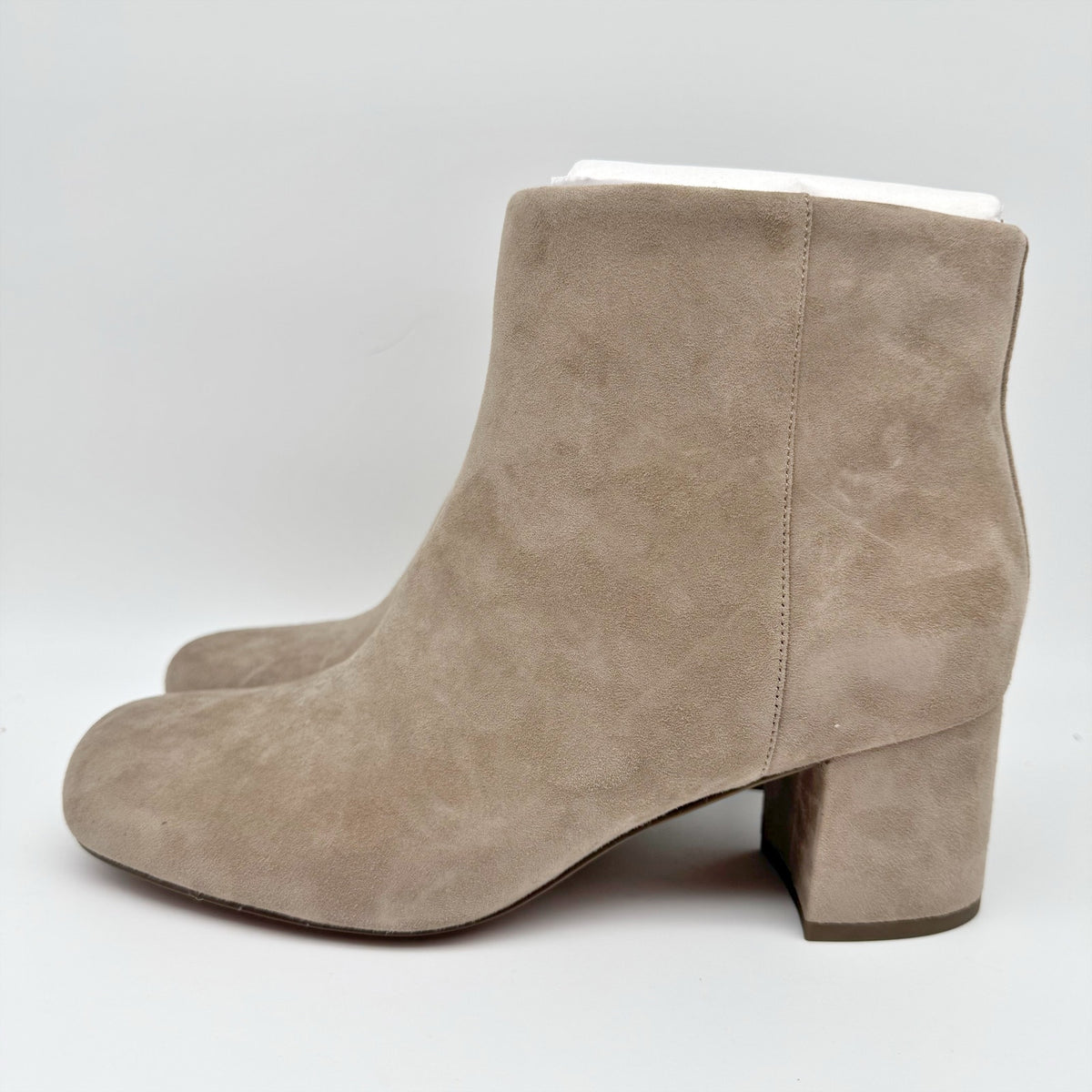 Vionic Womens Sibley Ankle Booties Size 9 M EU 40 Beige Suede Boots NIB