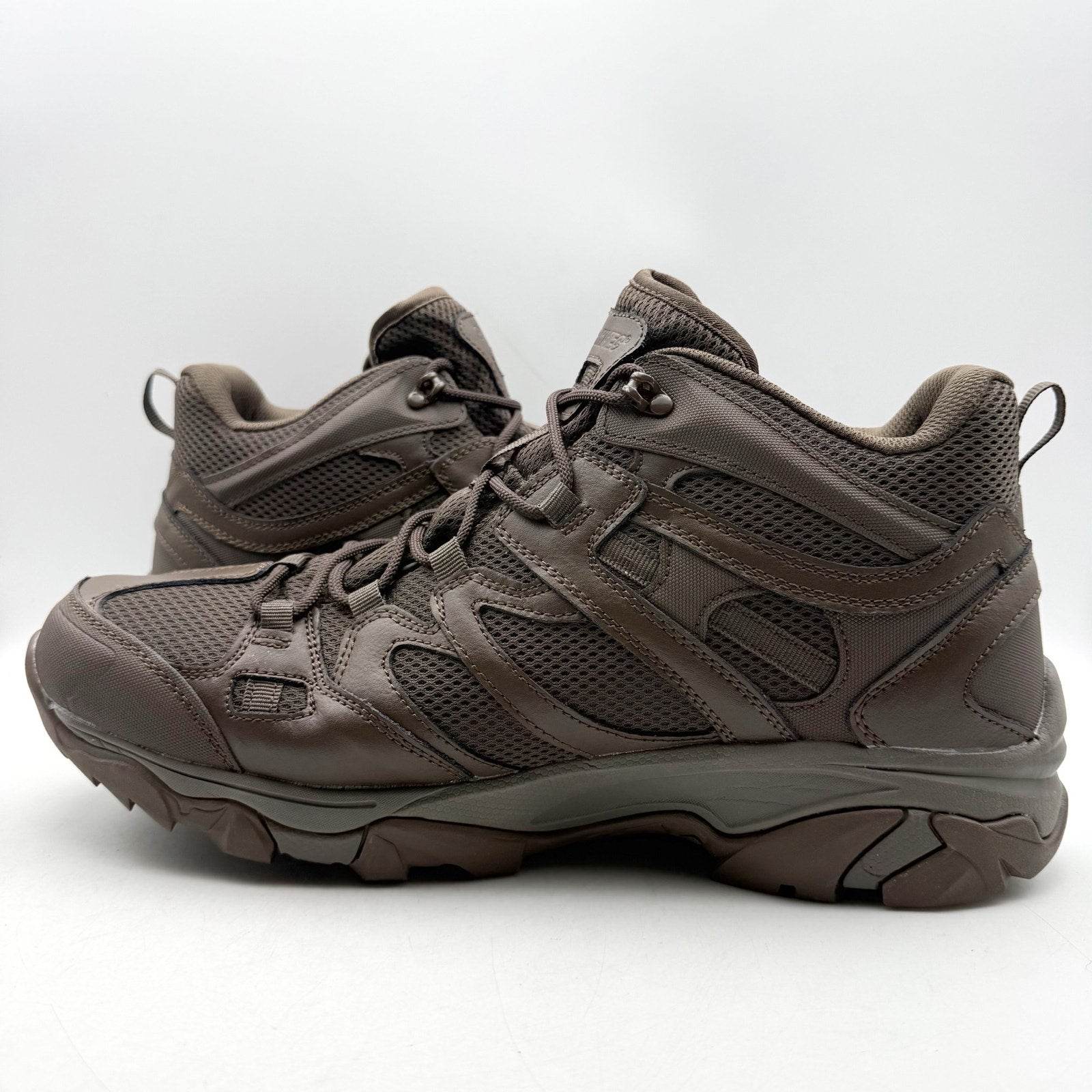 Hi-Tec Mens Ht Ravus Mid Hiking Boots US 15 EU 48 Brown Waterproof NWOB