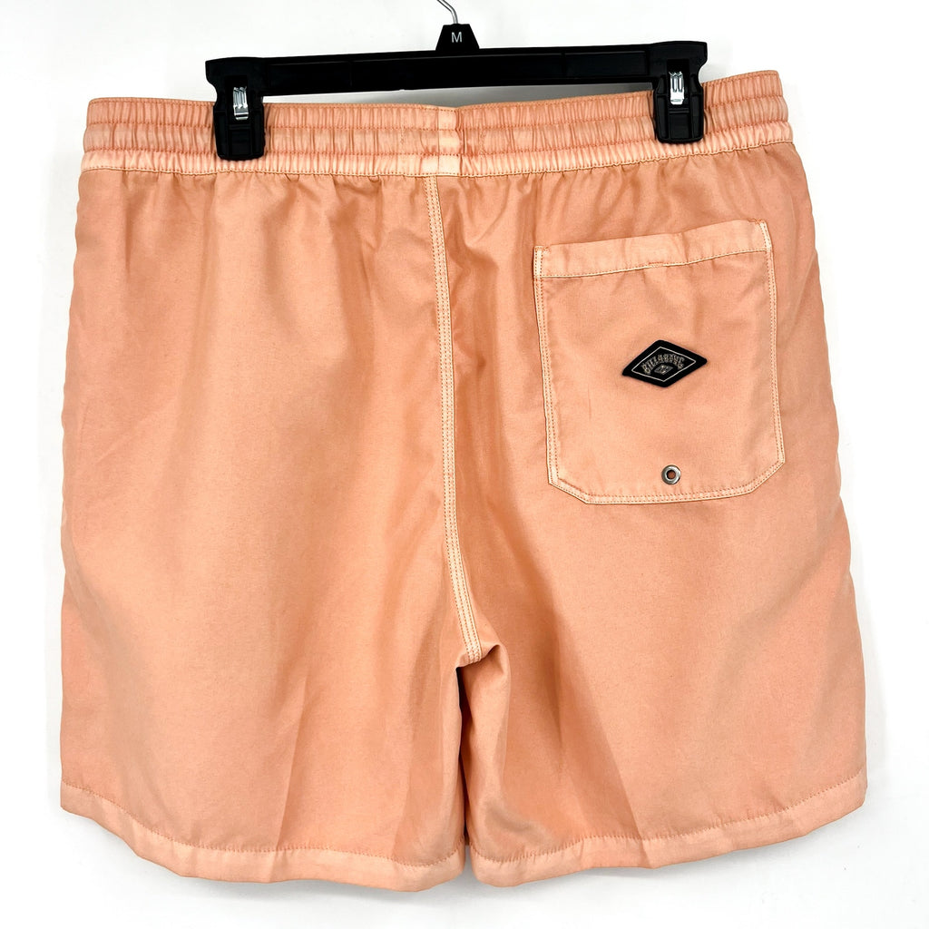 BILLABONG Men's All Day Layback Boardshort Large Orange Dusty Melon Overdyed NWT