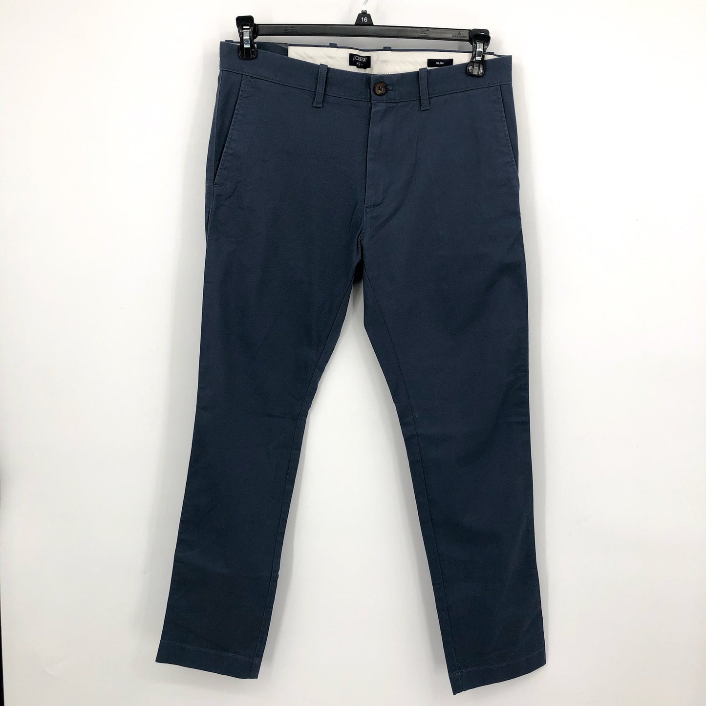 J.CREW Men's Slim-fit Flex Chino Pants Size 30x30 Overcast Blue Flat Front NWOT