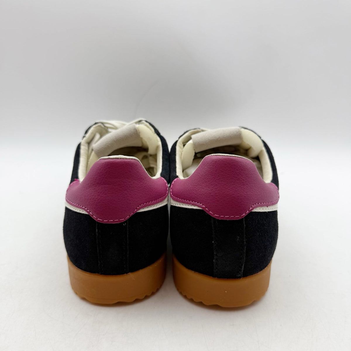 Gola Womens Elan Casual Sneakers Size 6.5 EU 37.5 Black White Fuchsia NIB