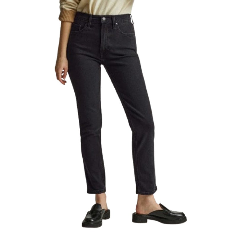 EVERLANE Womens The Original Cheeky Jeans Size 29 Tumbled Black 26.5" Inseam NWT