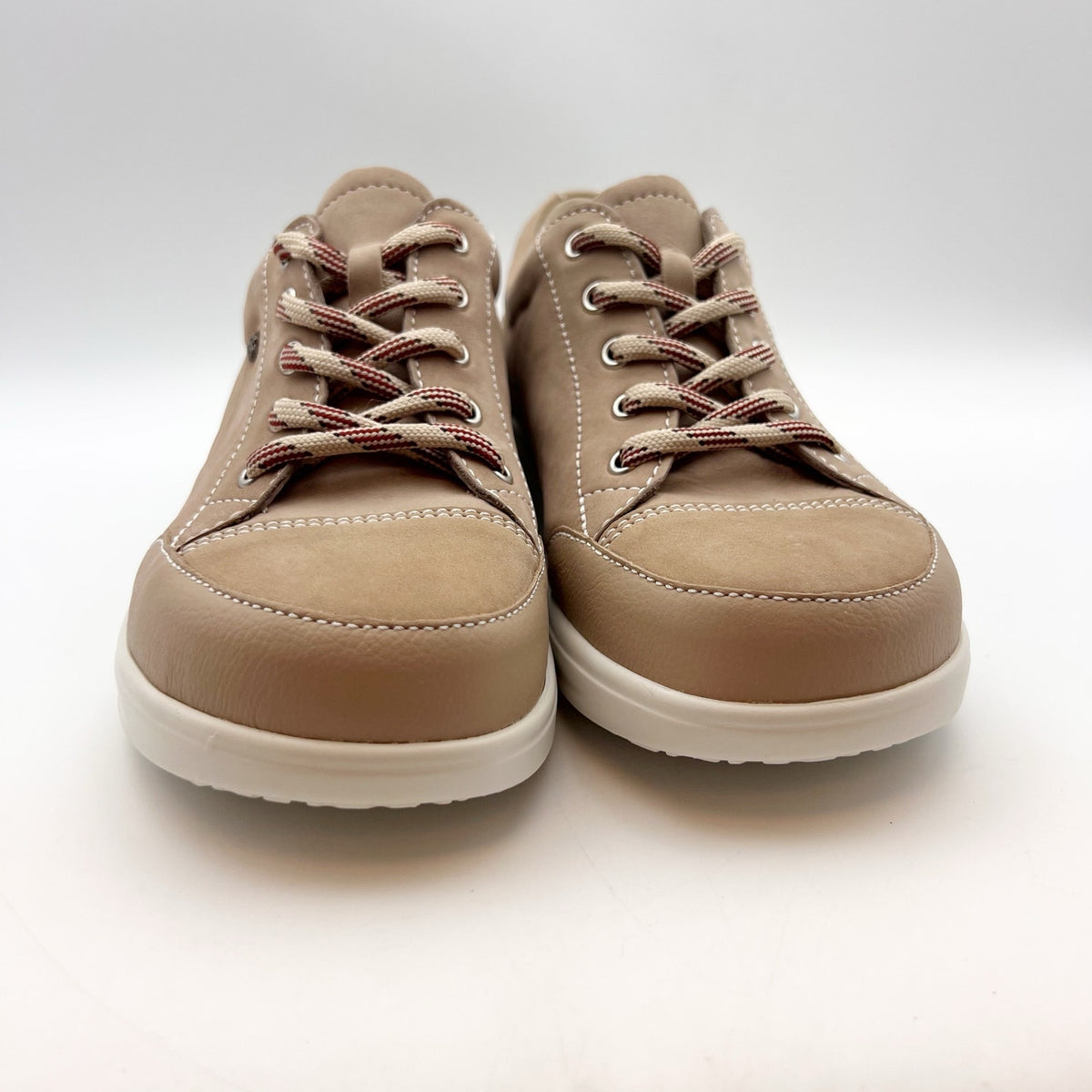 Finn Comfort Womens Ikebukuro Darkbrown Grass Sneakers US Size 7 Tan Leather NIB