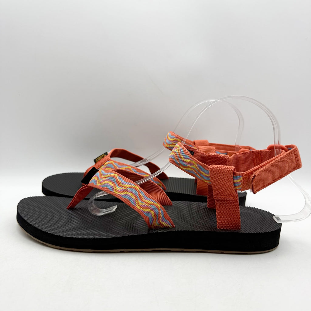 Teva Womens Original Revive Sandals US 10 EU 41 Orange Print Multicolor NIB