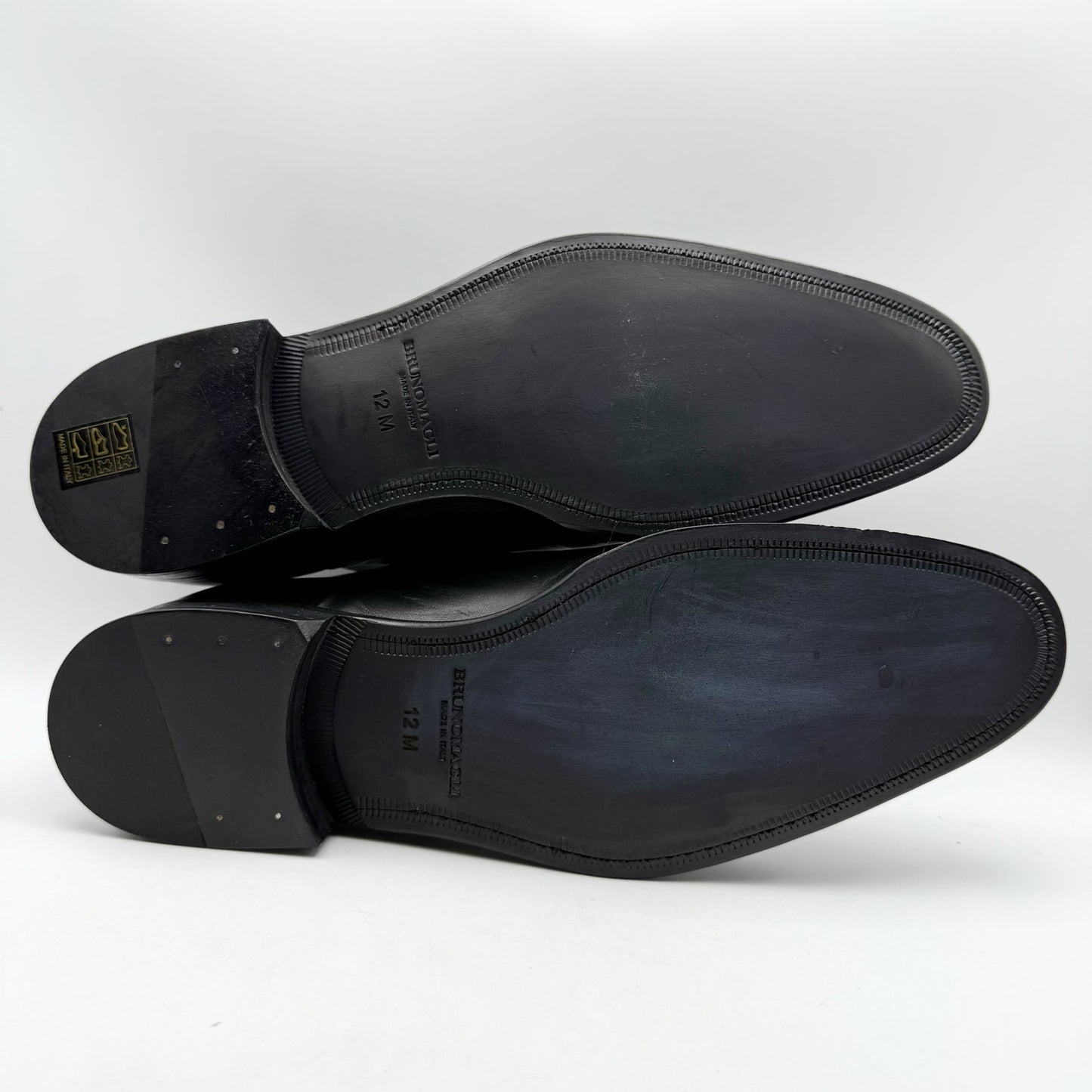 Bruno Magli Mens Maioco Lace up Cap Toe Dress Shoes US 12 D Black Leather NWOB