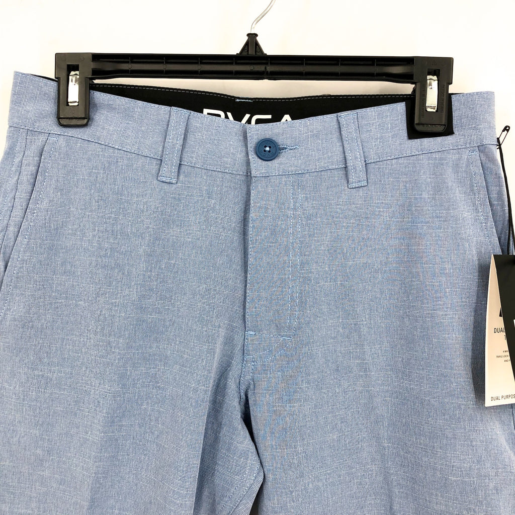 RVCA Men's Balance 20" Hybrid Shorts Size 28 Nautical Blue Flat Front NWT