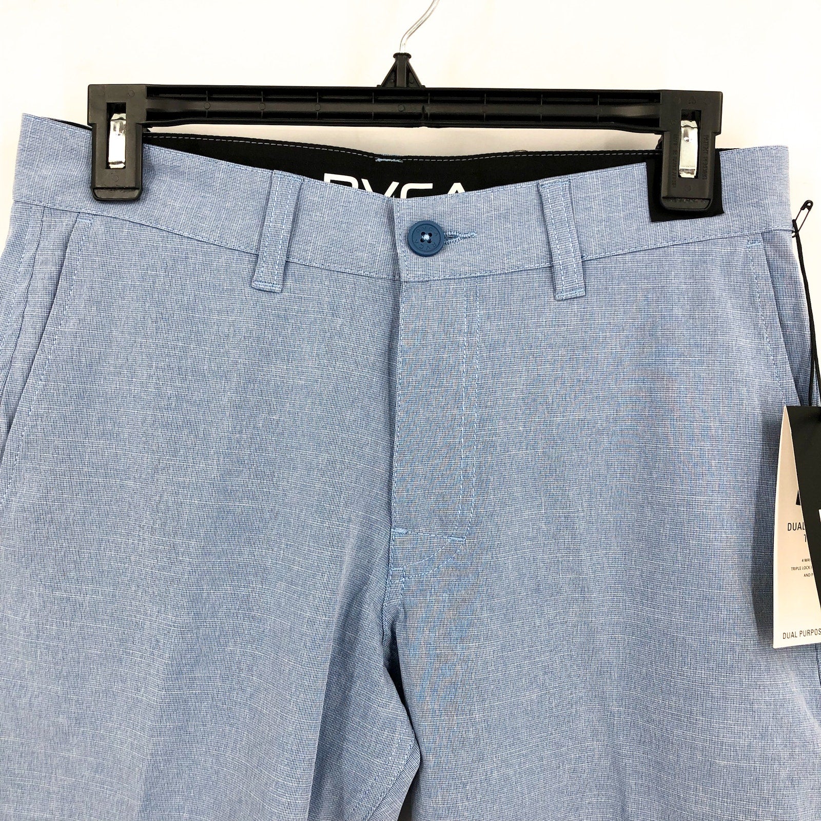 RVCA Men's Balance 20" Hybrid Shorts Size 28 Nautical Blue Flat Front NWT
