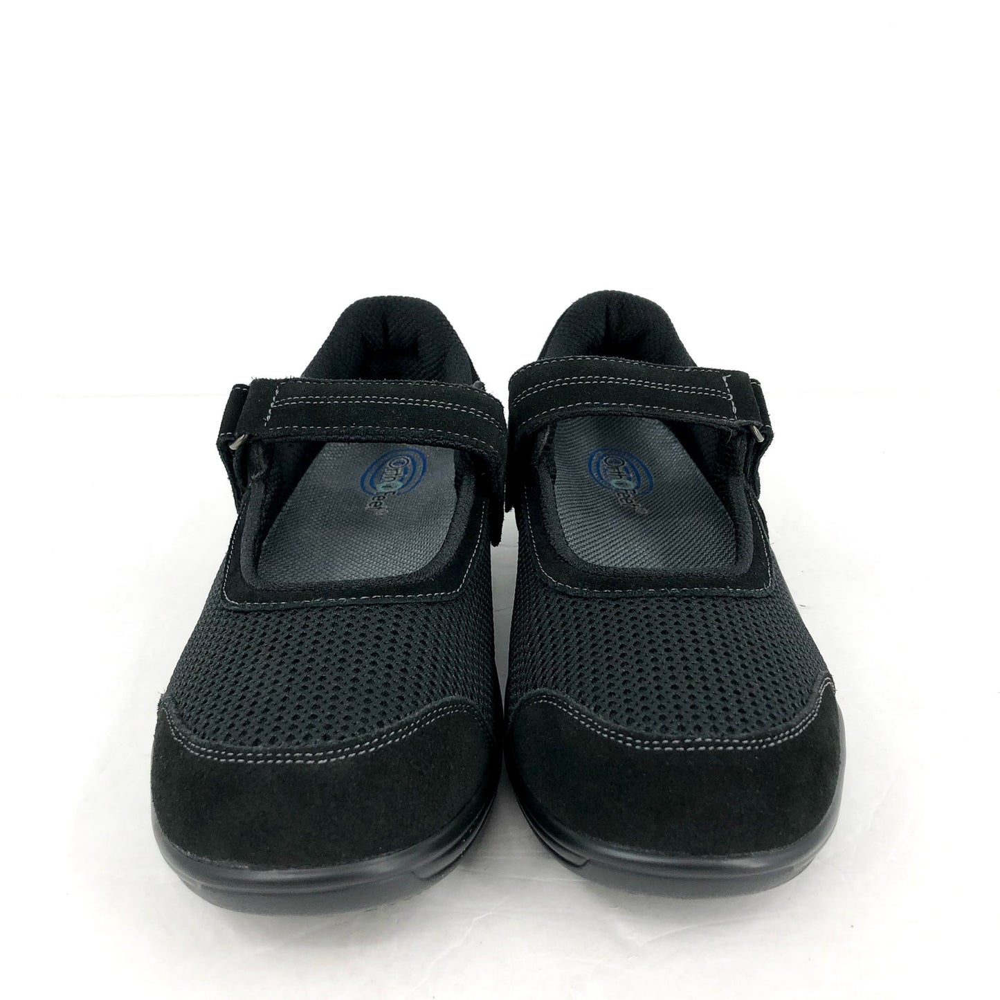ORTHOFEET Womens Chattanooga Mary Jane Flat US 11 Narrow Black Suede NIB
