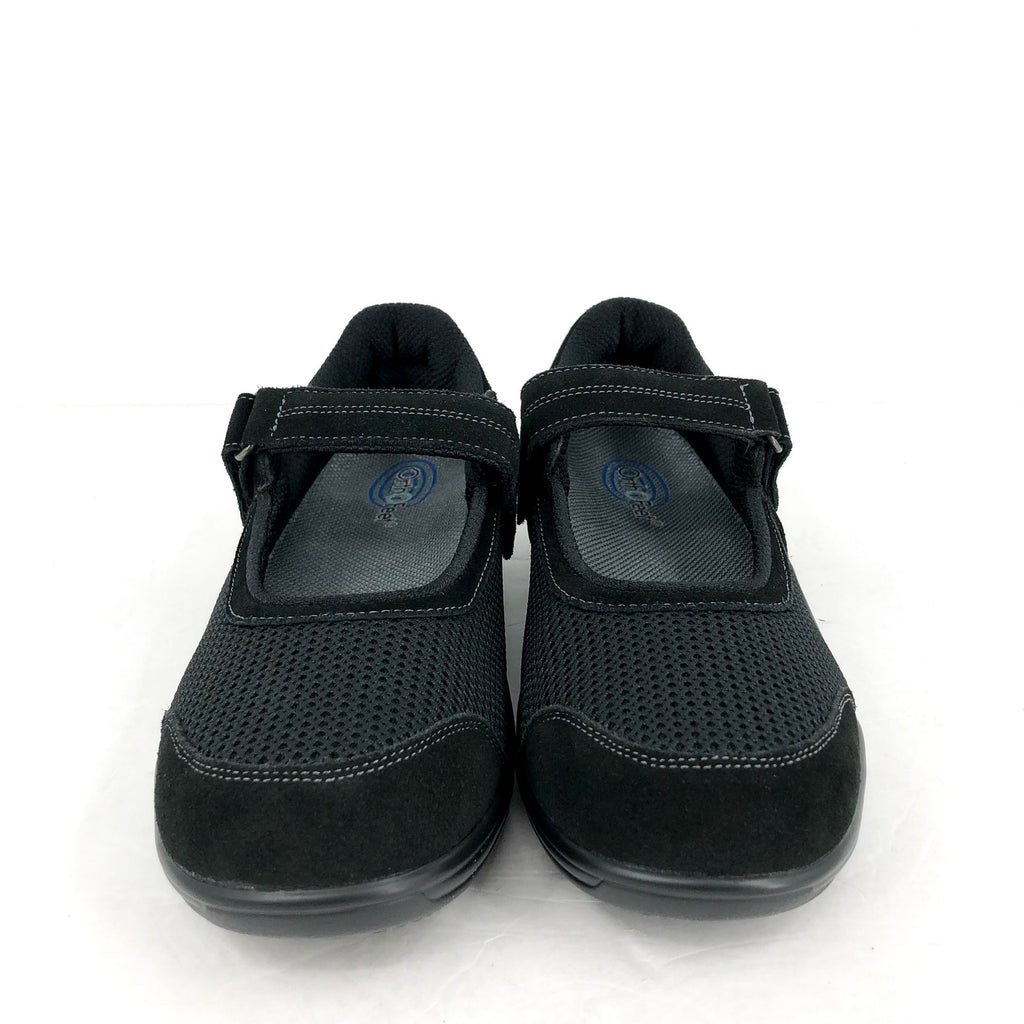 ORTHOFEET Womens Chattanooga Mary Jane Flat US 11 Narrow Black Suede NIB
