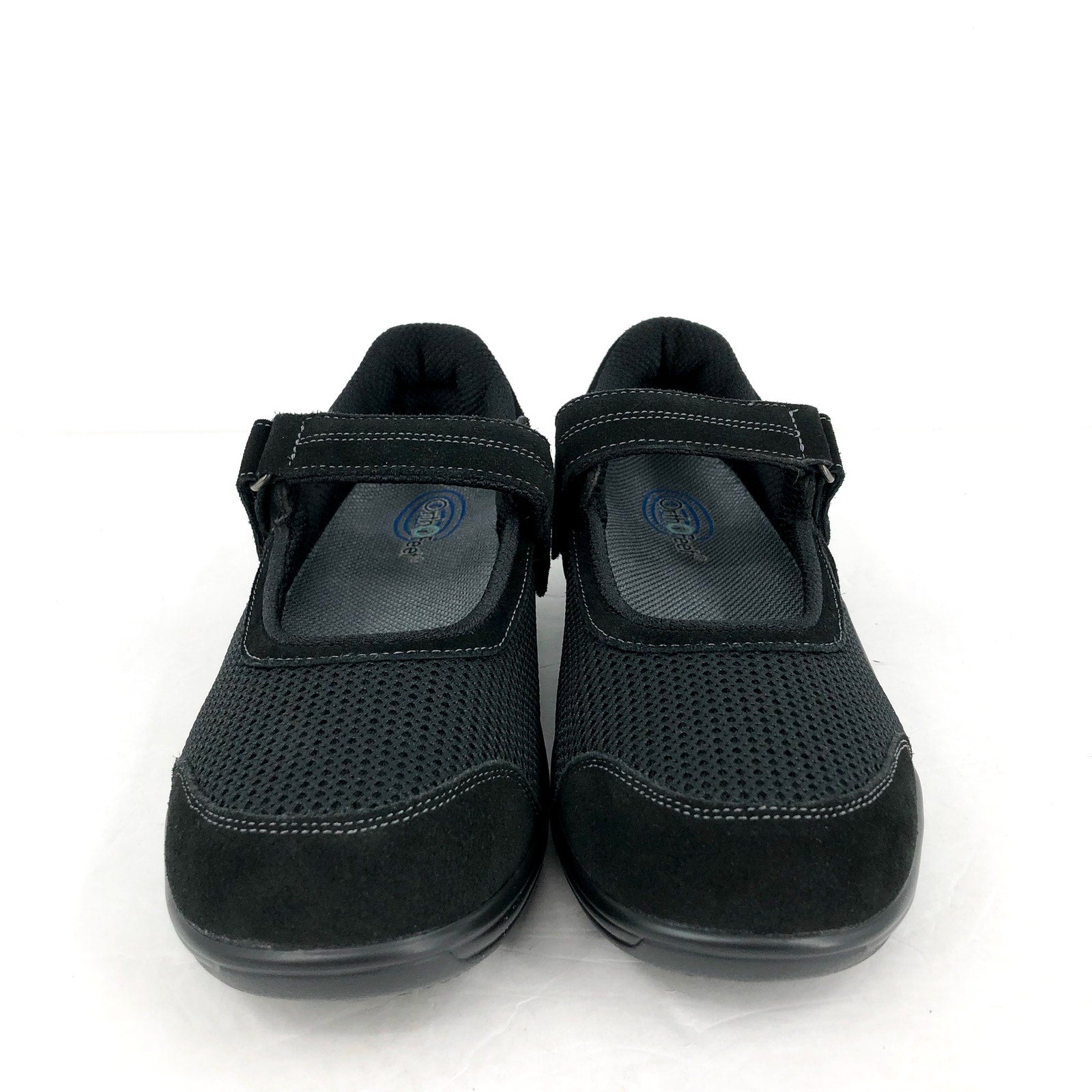 ORTHOFEET Womens Chattanooga Mary Jane Flat US 11 Narrow Black Suede NIB