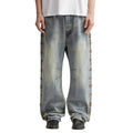 ADIDEM ASTERISKS Rivet Chainstitch Selvedge Denim Jeans XL 36x31 Rust Wash NWOT