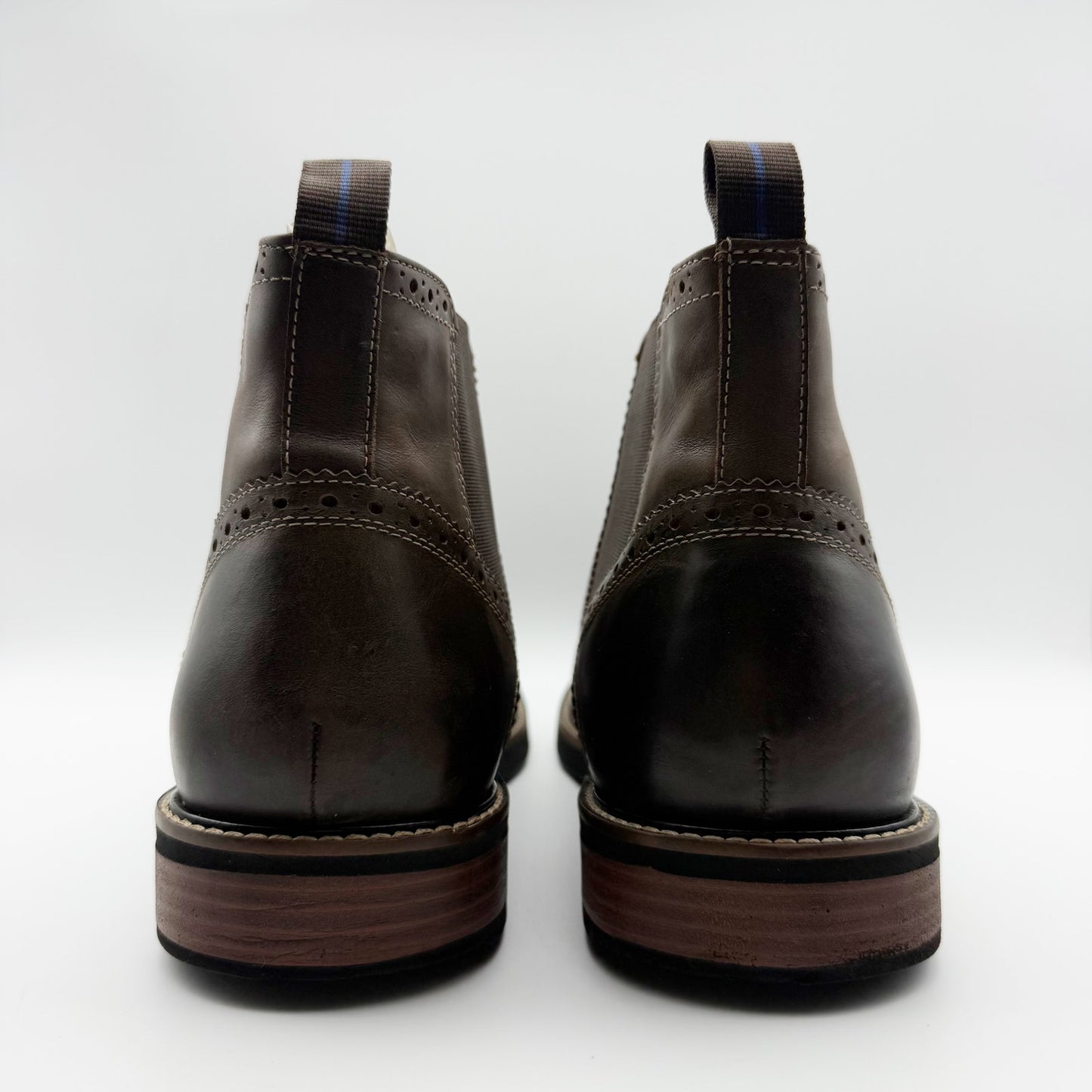 Nunn Bush KORE Womens Otis Chelsea Boot Size 11 M Brown Leather Plain Toe NIB