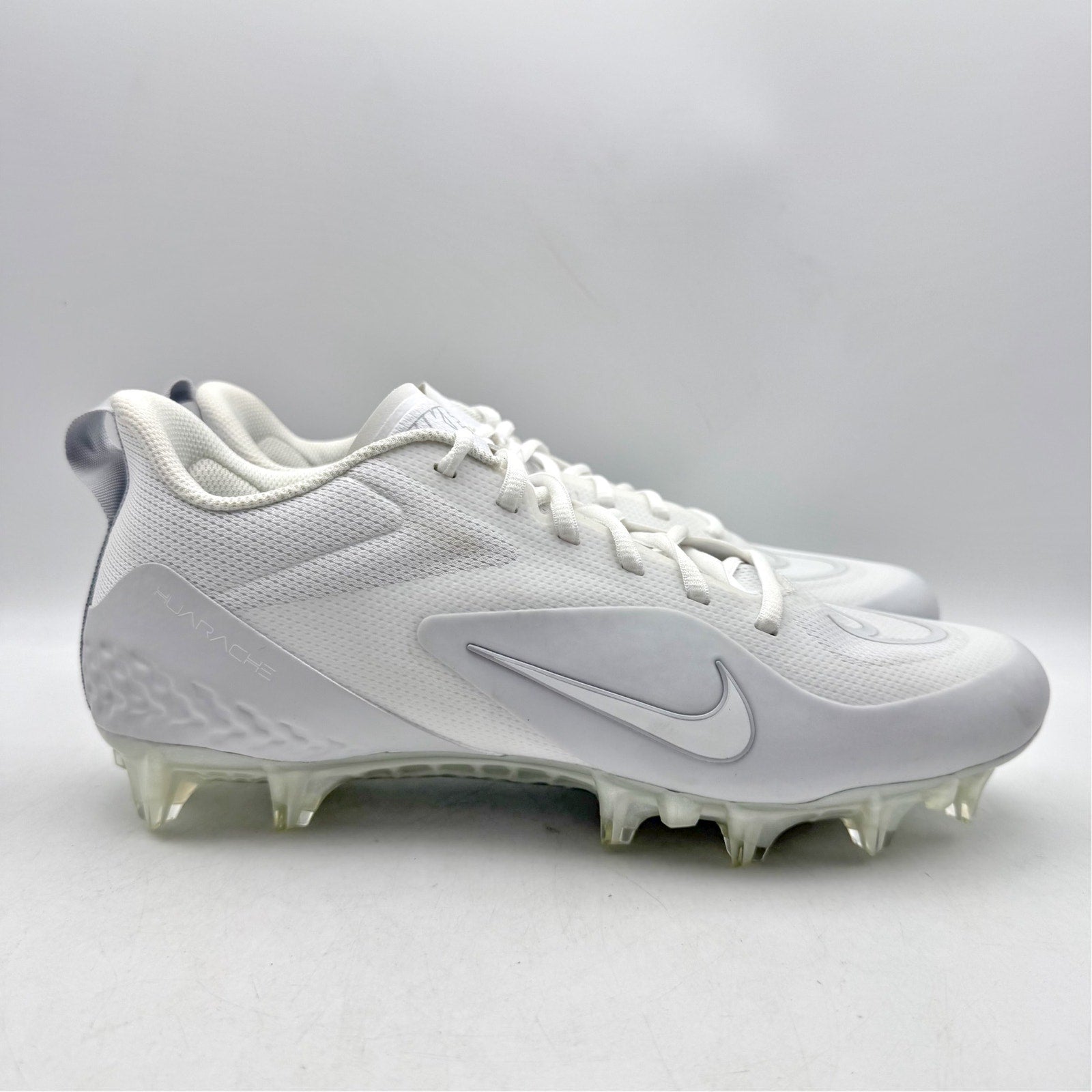 Nike Mens Alpha Huarache 8 Pro LX Lacrosse Cleats US 10 White Athletic NWOB