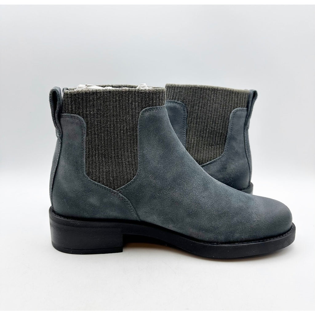 Cammina Womens Salerno Ankle Boots Size 9.5 Smoke Blue Green Suede NIB