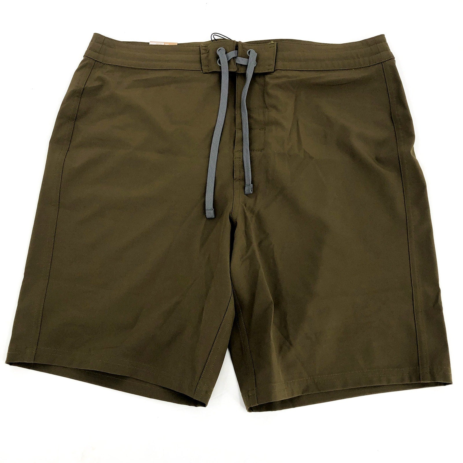 PRANA Men's Riveter Board Shorts Size 31 Peat Green 7" Inseam UPF 50+ NWT