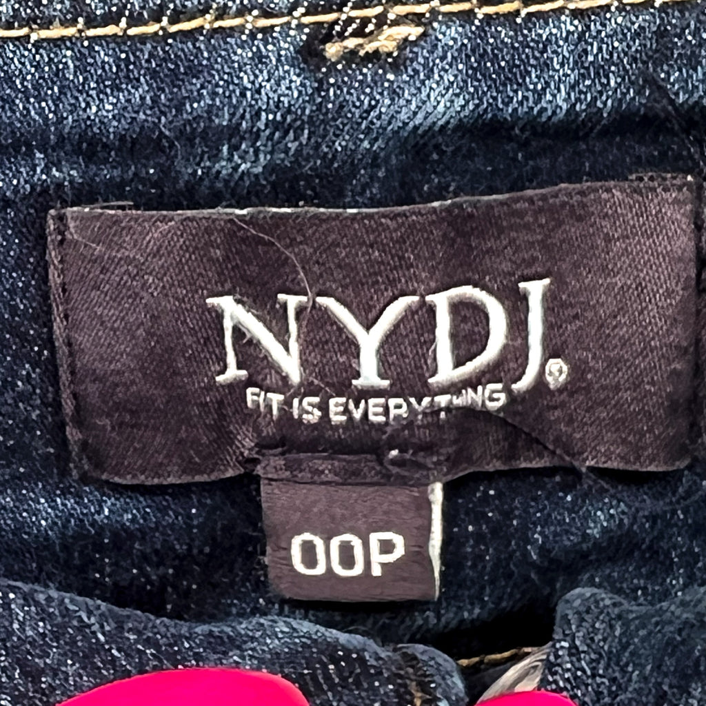 NYDJ Womens Major Wide Leg Capri Jeans 00 PETITE Serendipity Blue NWT