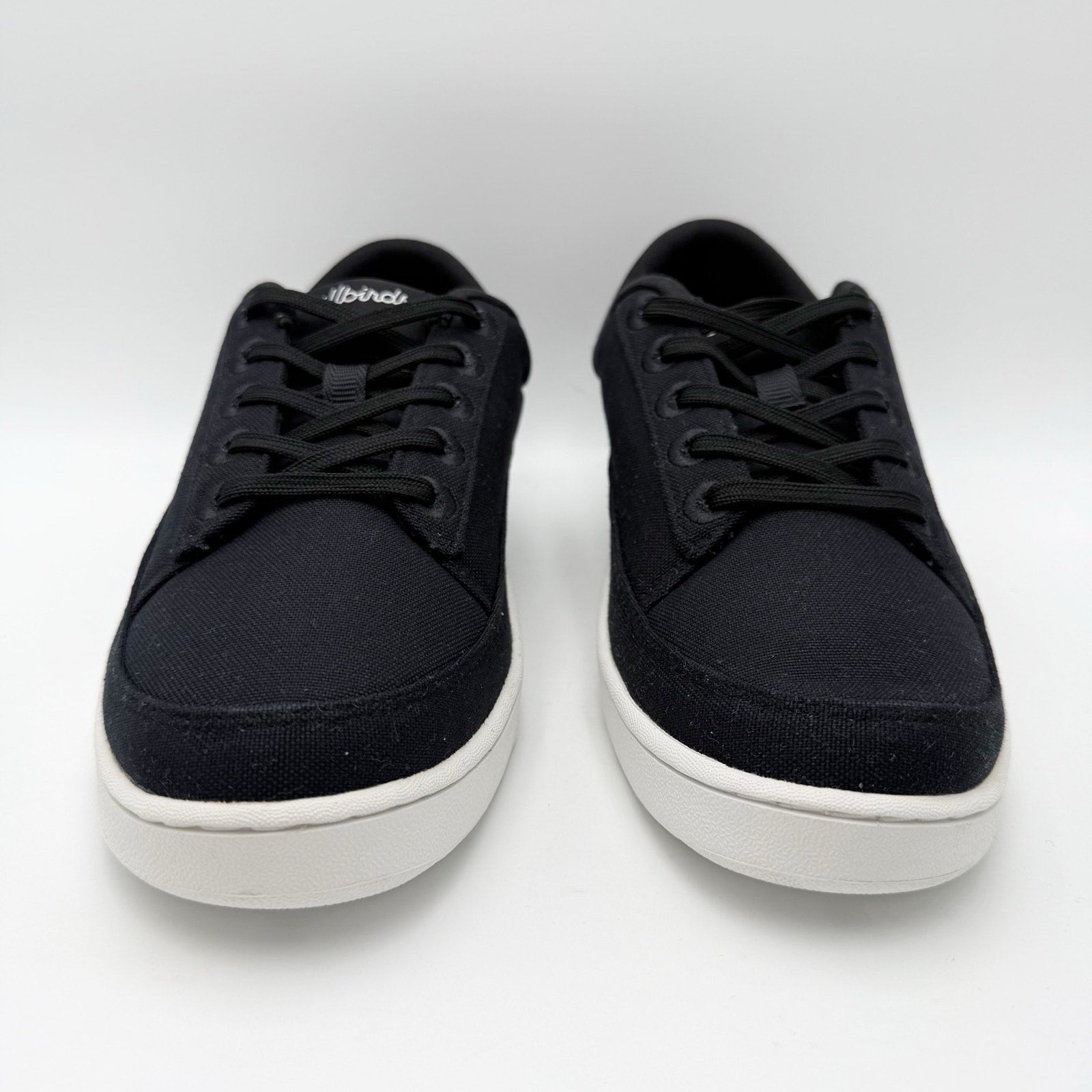 ALLBIRDS Mens Canvas Pacer Casual Sneakers Size 11 EU 43.5 Black White NIB