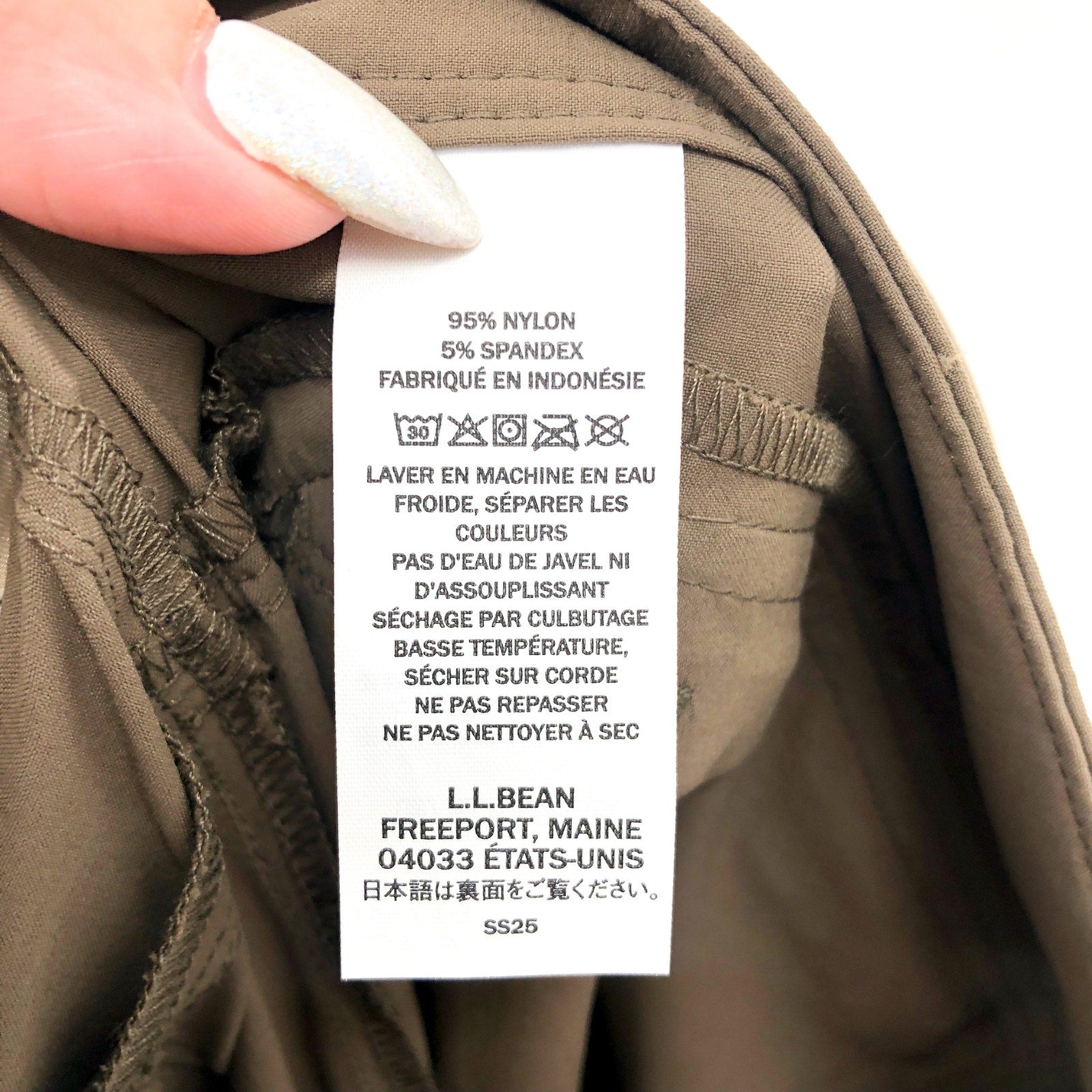 L.L. BEAN Men's Cresta Lined Hiking Pants 34x32 Brown Dark Cinder Pull On NWT