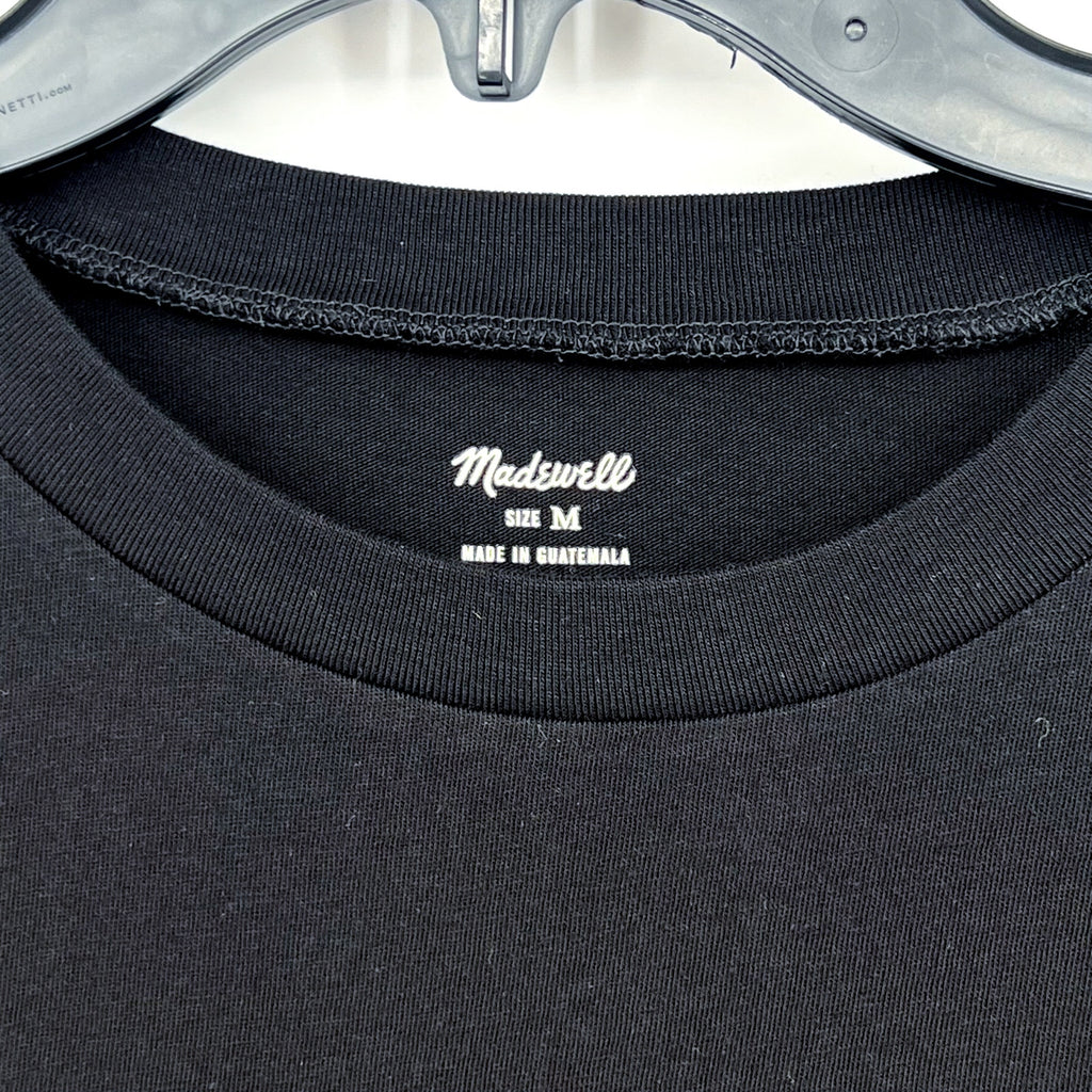 MADEWELL Women's Northside Vintage Muscle Tank Top Medium Jet Black PO195 NWT
