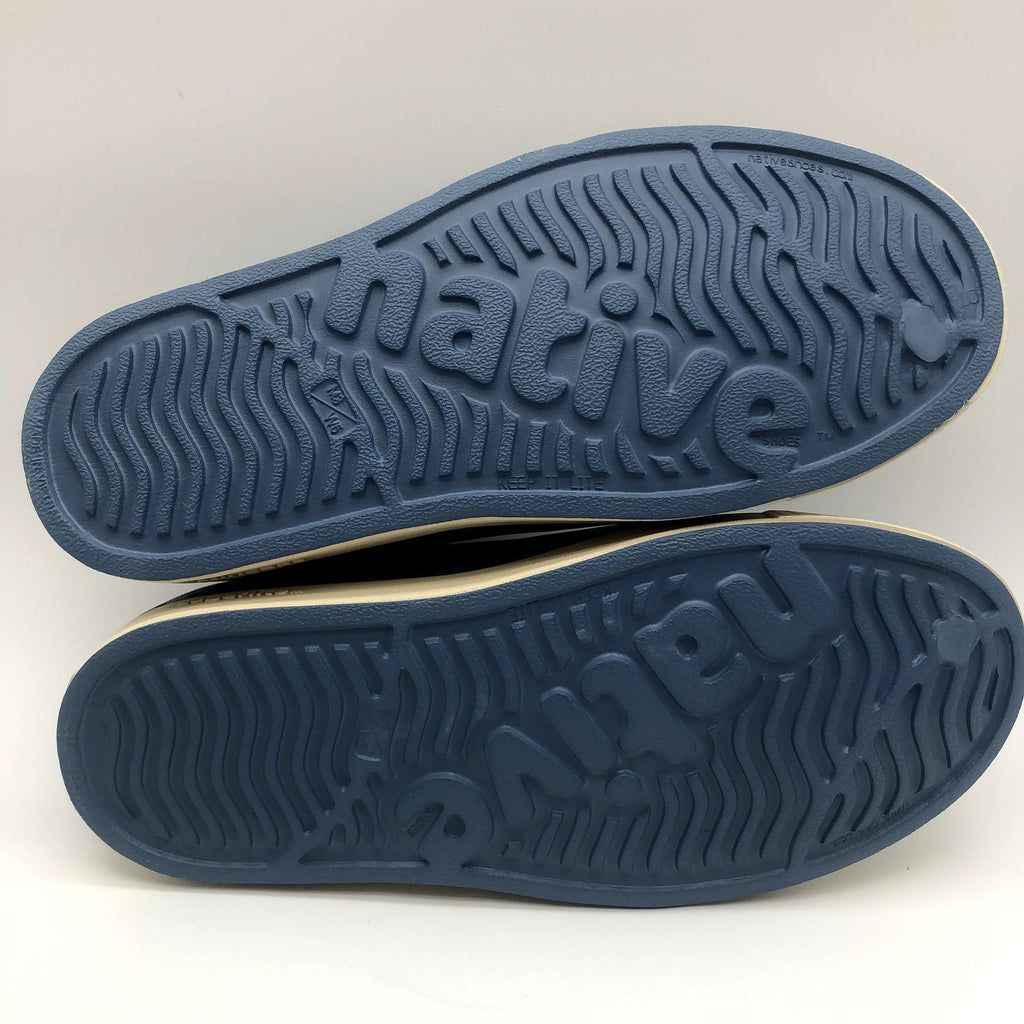 Native Jefferson Slip On Shoes Womens 5 Oasis Blue Bone White Waterproof NIB