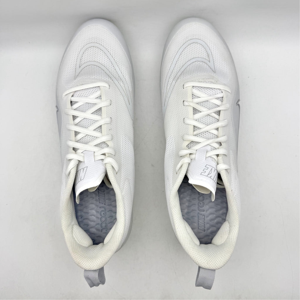 Nike Mens Alpha Huarache 8 Pro LX Lacrosse Cleats US 10 White Athletic NWOB