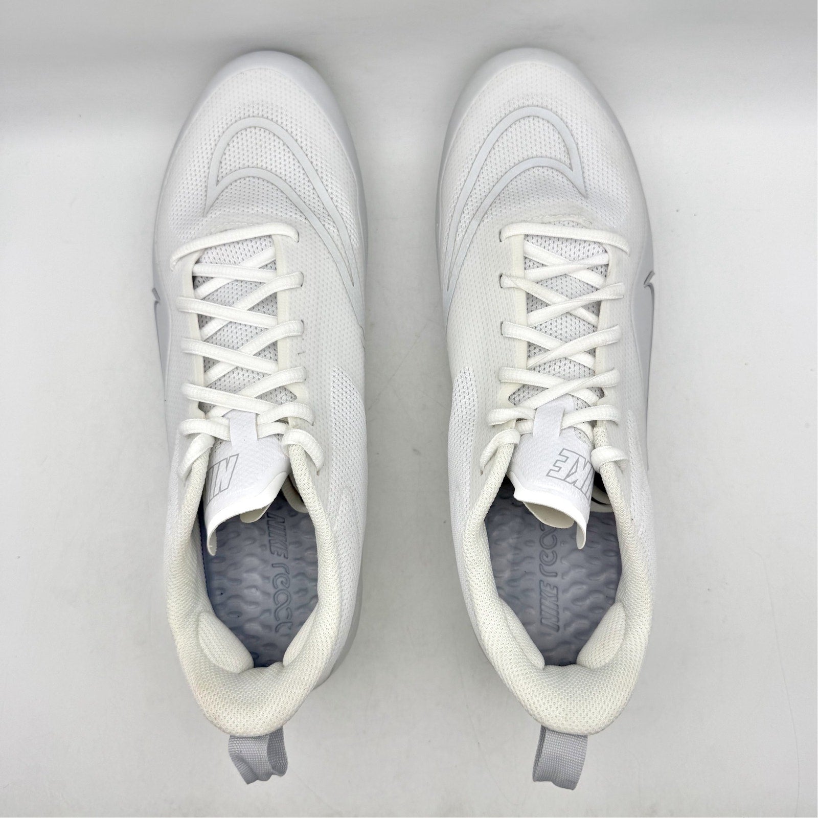 Nike Mens Alpha Huarache 8 Pro LX Lacrosse Cleats US 10 White Athletic NWOB