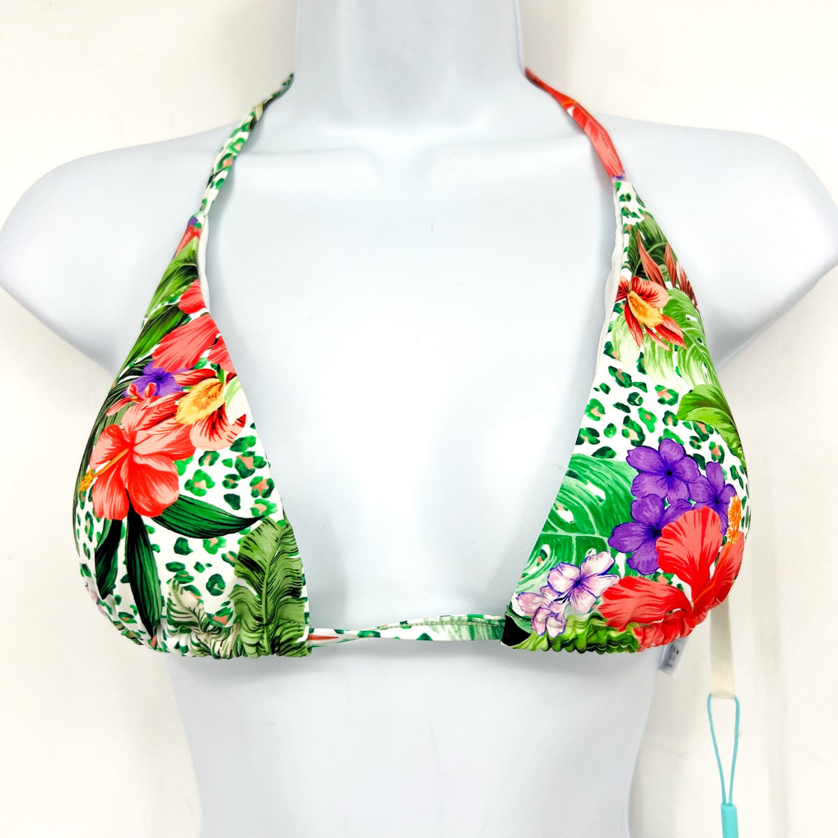 SEA LEVEL SWIM Women's Dolce D Cup Tri Top Size 6 Green Multi Print Floral NWT