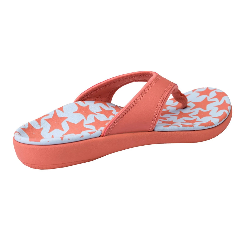 Spenco Womens Yumi Ocean Shell Thong Sandals US 12 Starfish Pink Flip Flops NWOB