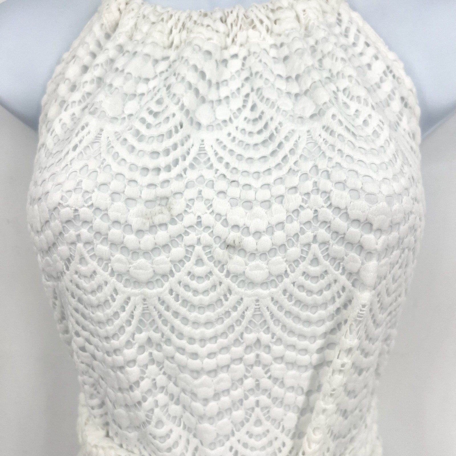 LILLY PULITZER Bingham Lace Midi Dress XS Resort White Scalloped Shell NWT