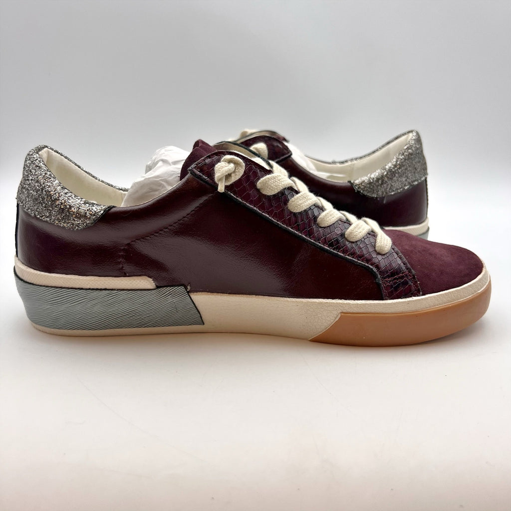 Dolce Vita Womens Notice Stitch Casual Sneakers Size 7.5 Red Leather NIB
