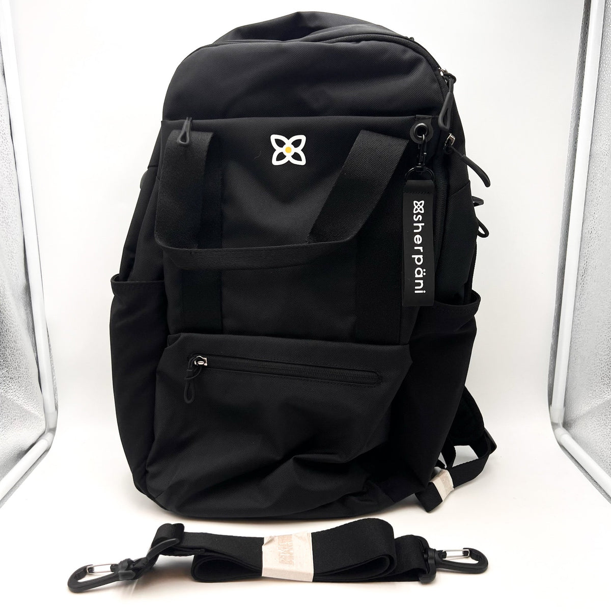 SHERPANI Camden Convertible 3 in 1 Tote Bag Travel Backpack One Size Black NWT