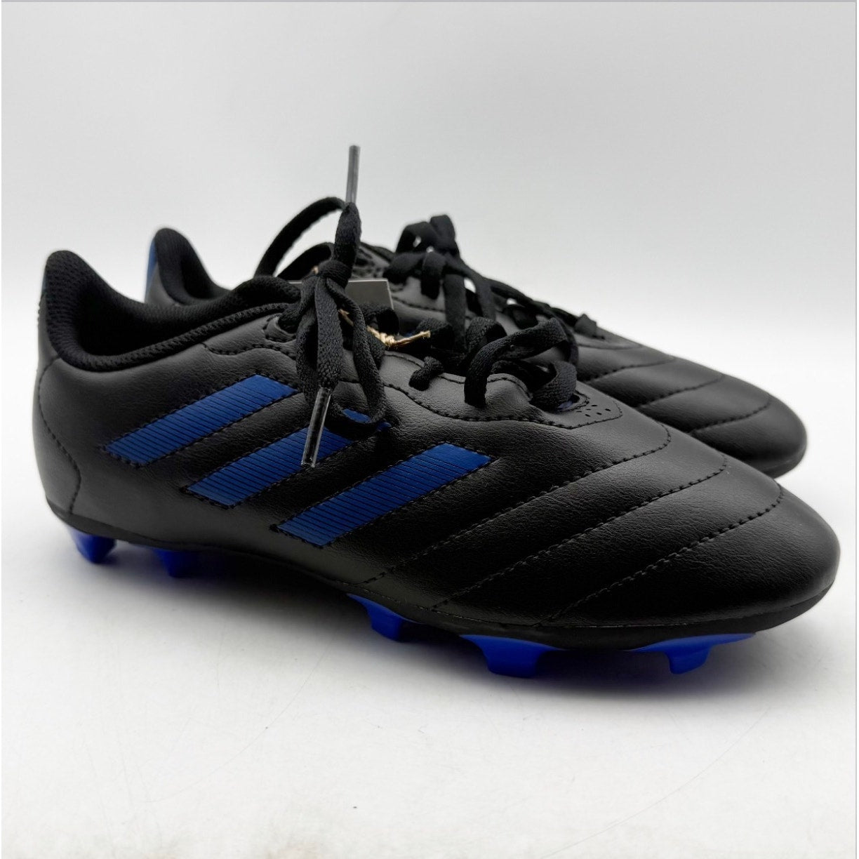 Adidas Youth Goletto VIII Firm Ground Soccer Cleats Size 3 Black Blue NWOB