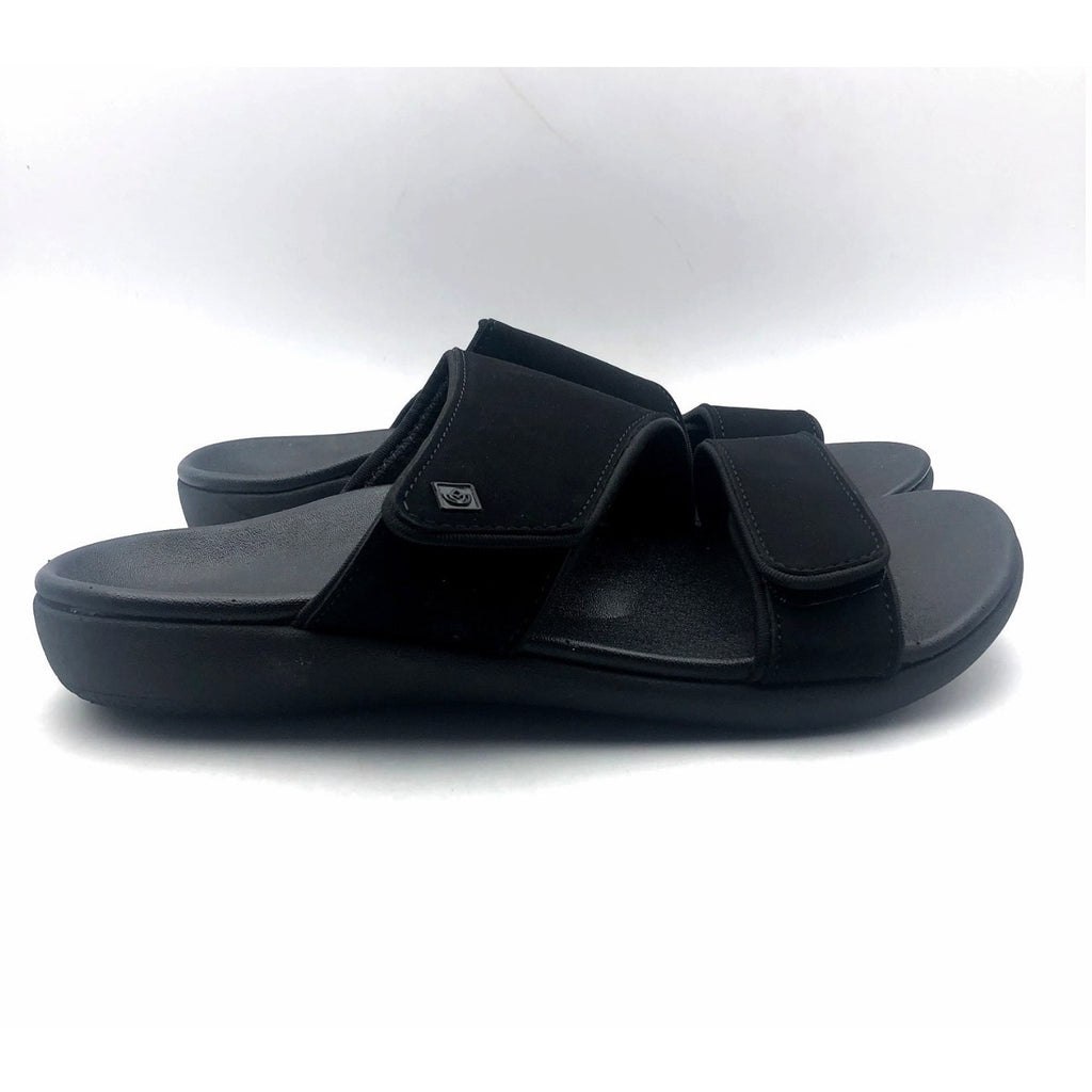 Spenco Womens KHOLO NUEVO Comfort Slide Sandals Size 7.5 WIDE Black NWT