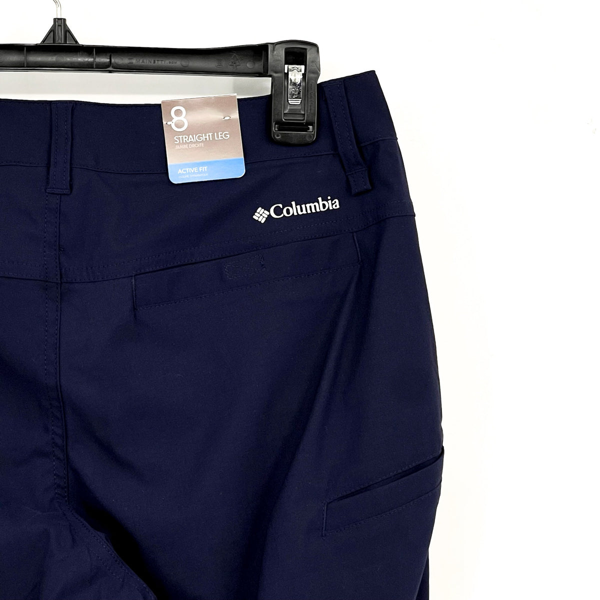 COLUMBIA Womens Leslie Falls Pants II Size 8 Collegiate Navy Blue 29" Inseam NWT