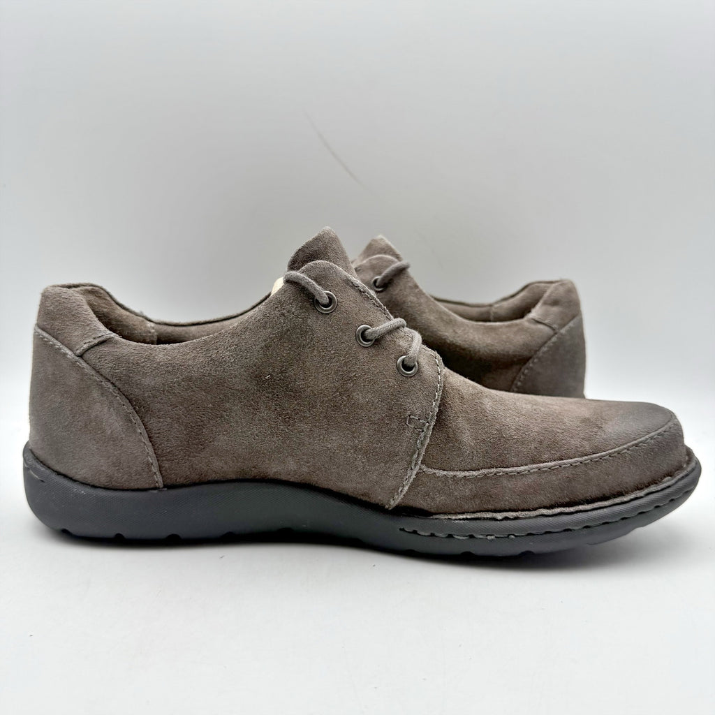 Born Mens Nigel 3-Eye Shoes US 8 M EU 41 Grey Distressed Leather NIB