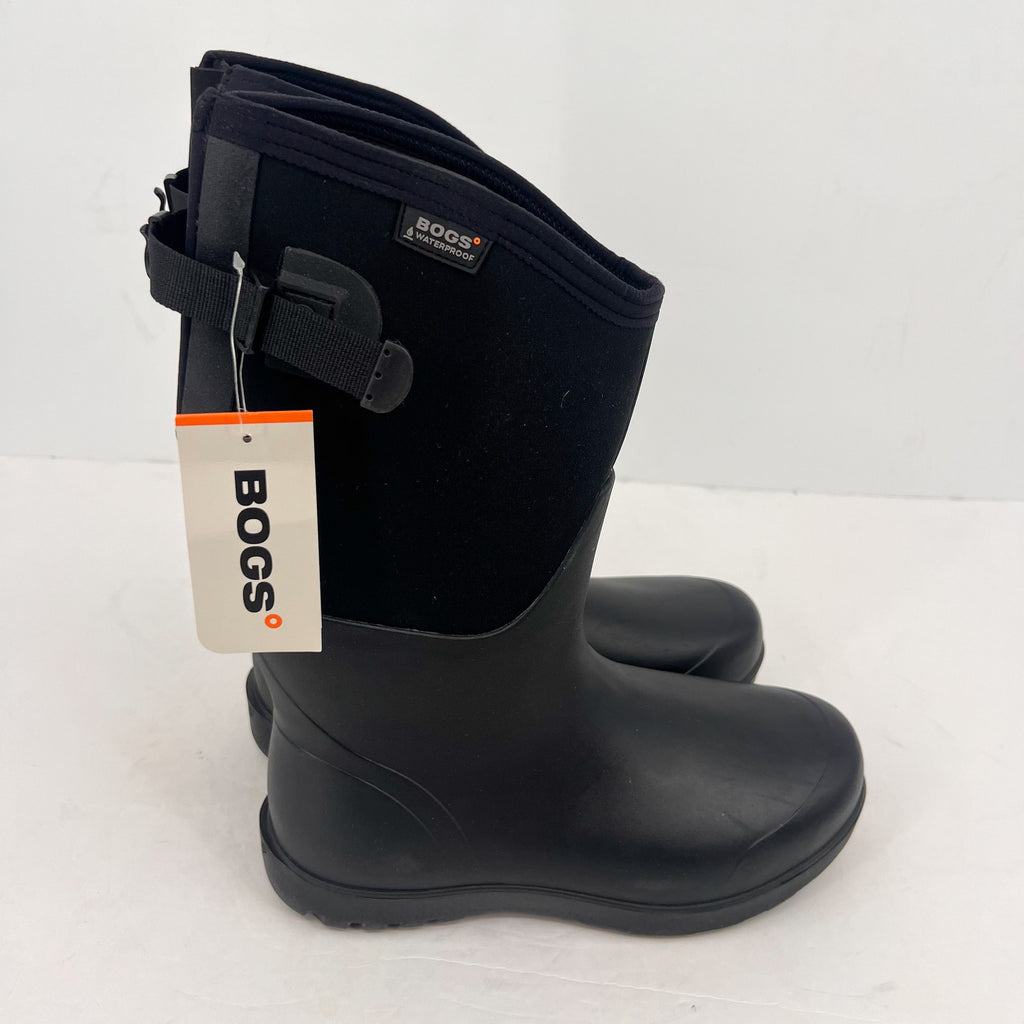 BOGS Women Neo-Classic Tall Adjustable Calf Boots Size 11 Black Waterproof NWT