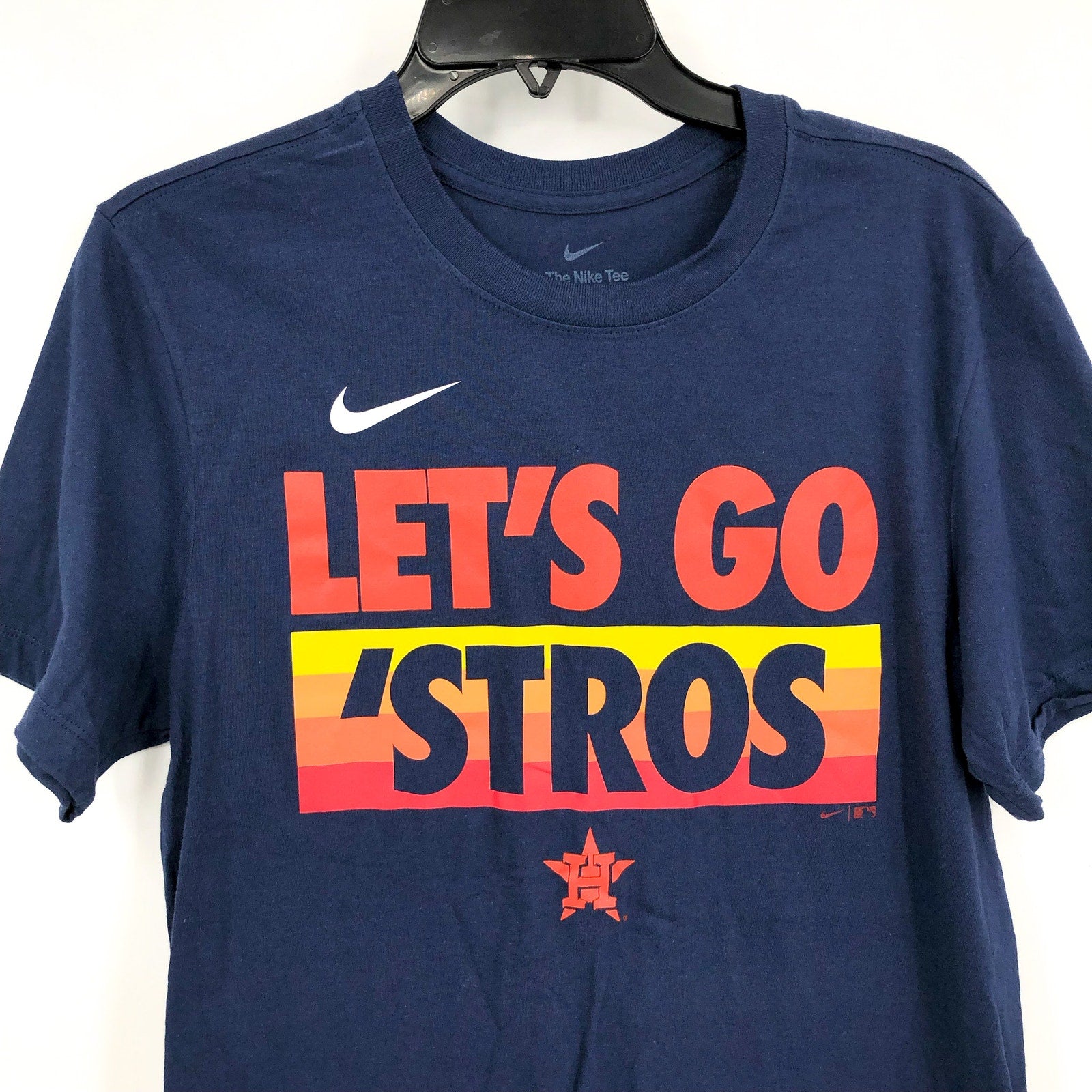 NIKE Men's Houston Astros Rally Rule T-Shirt Small Navy Short Sleeve NWT