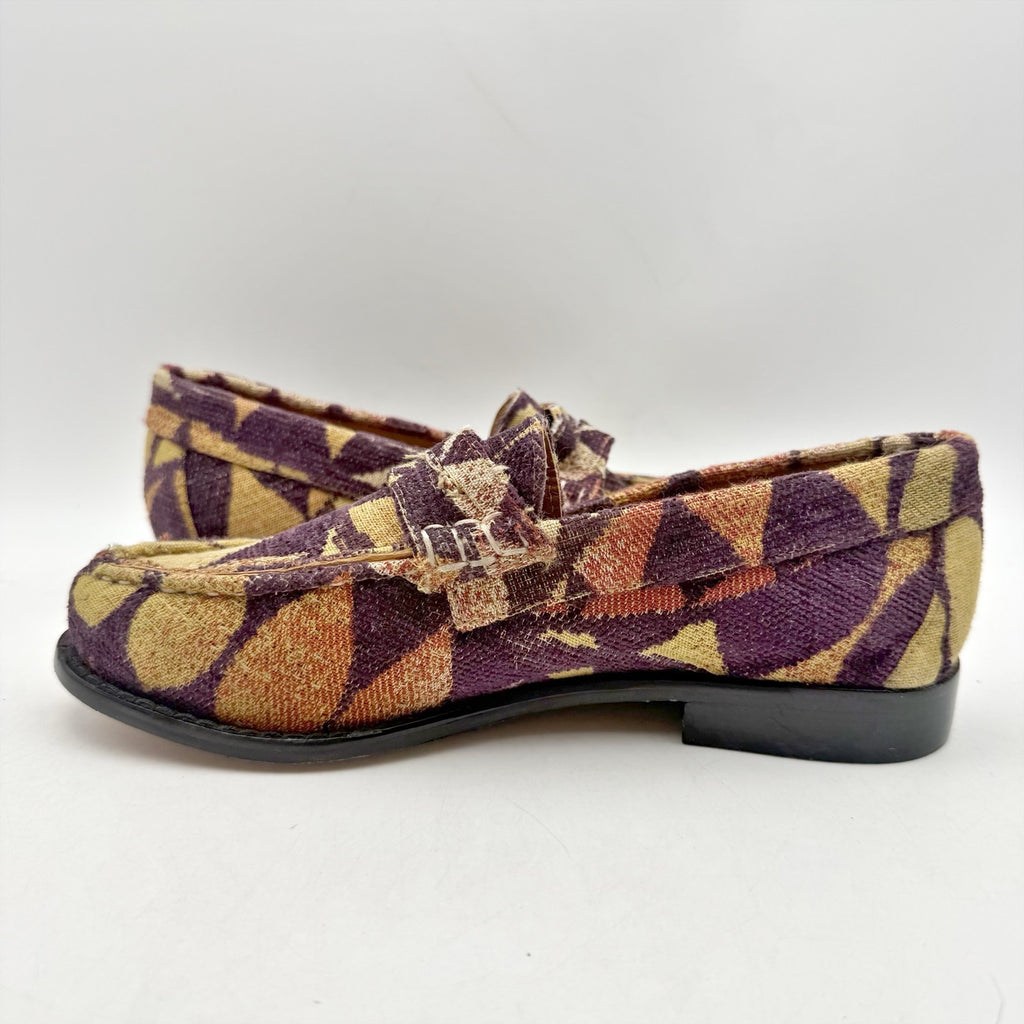 RE/DONE Womens 90s Pop-Print Loafers EU 35 US 5 Multi-color Tapastry EUC