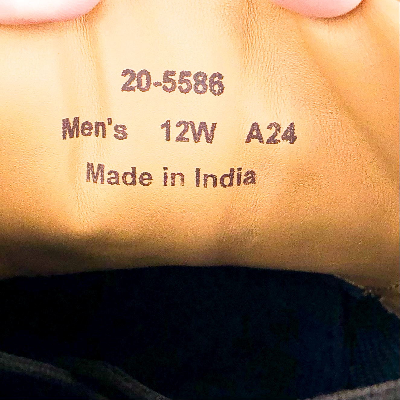 Johnson & Murphy Mens Braydon Plain Toe Dress Shoes 12 Wide Tan Leather NIB