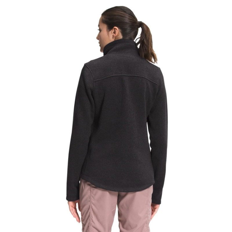 THE NORTH FACE Women Crescent 1/4 Zip Pullover Fleece Medium Black Heather NWT